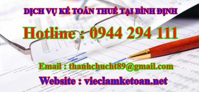 Dịch vụ kế toán thuế trọn gói tại Bình Định