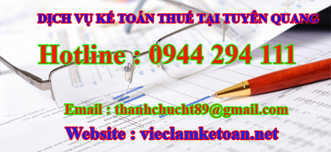 Dịch vụ kế toán thuế trọn gói tại Tuyên Quang